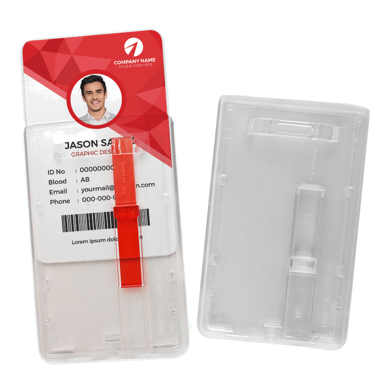 Porta-cartão rigído vertical, 1840-656X