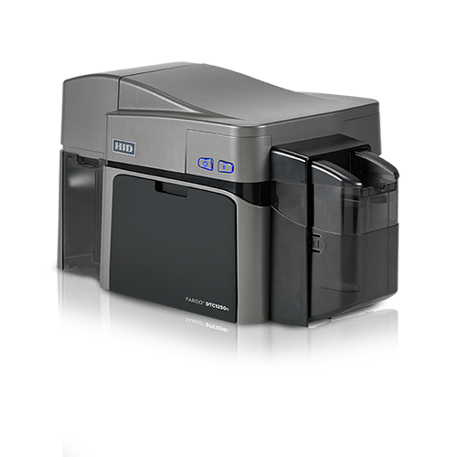impressora de cartões pvc fargo dtc1250e vista da direita para a esquerda