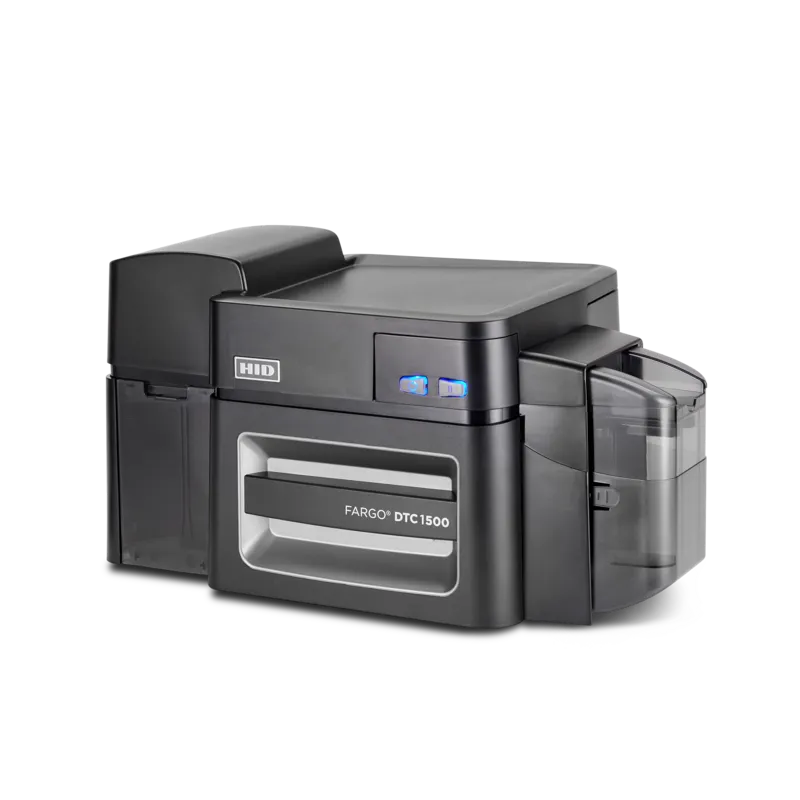 impressora fargo dtc1500 vista de outro ângulo