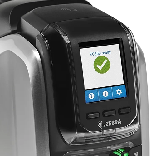 display da impressora zebra zc300